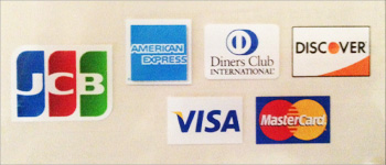 ご利用可能カード(JCB、VISA、AMERICANEXPRESS、DinersClub、DISCVER、MasterCard)
